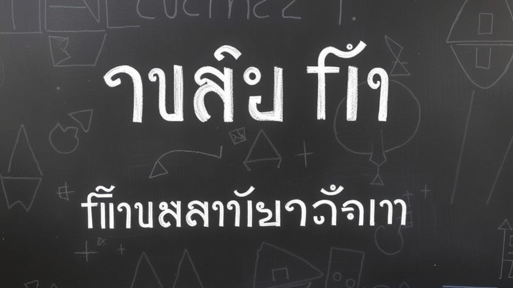 Causes of Thai Font Legibility Issues and Practical Blog Implementation Summary