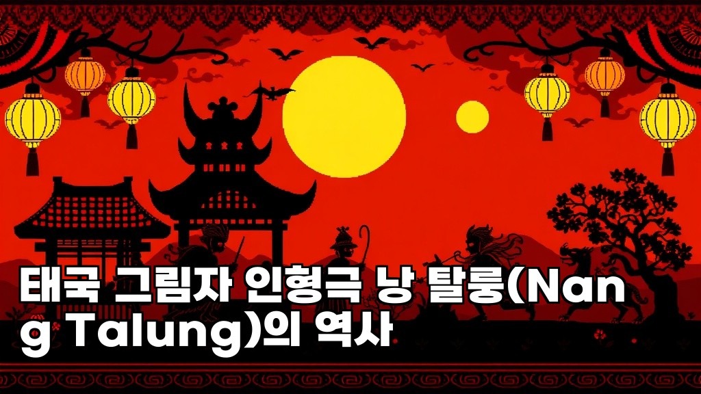 History of Thai Shadow Puppet Theatre Nang Talung