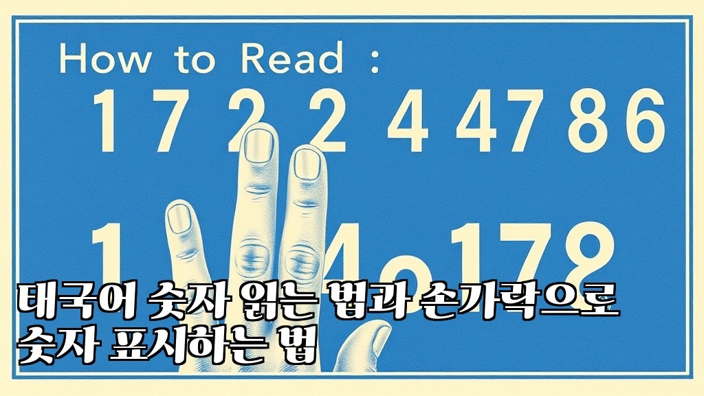 How to Read Thai Numbers and Show Numbers with Fingers