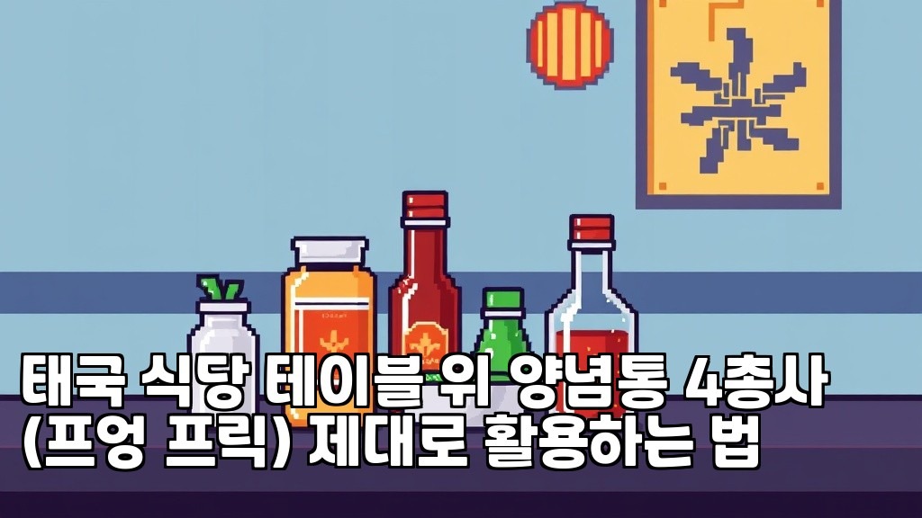 How to Use the Four Condiments on Thai Restaurant Tables Phuang Prik 