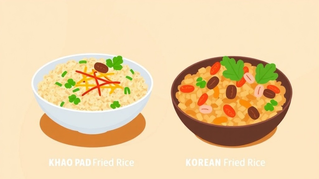 Khao Pad (Thai Fried Rice) and Korean Fried Rice: Key Differences and Selection Guide