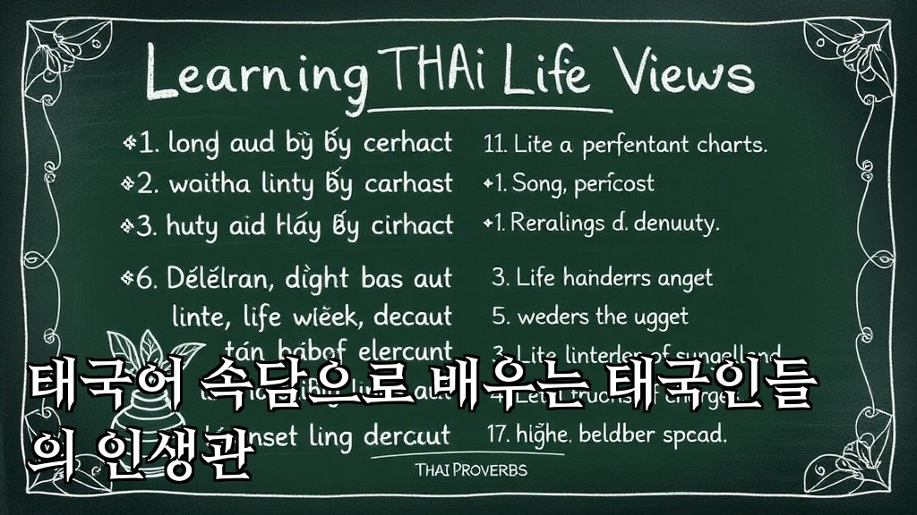 Learning Thai Life Views Through Thai Proverbs