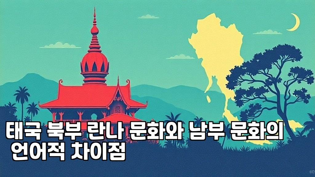 Linguistic Differences between Lanna Northern and Southern Thai Cultures