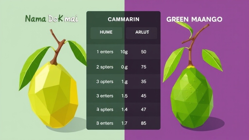 Nam Dok Mai and Green Mango Comparison Summary and Selection Guide