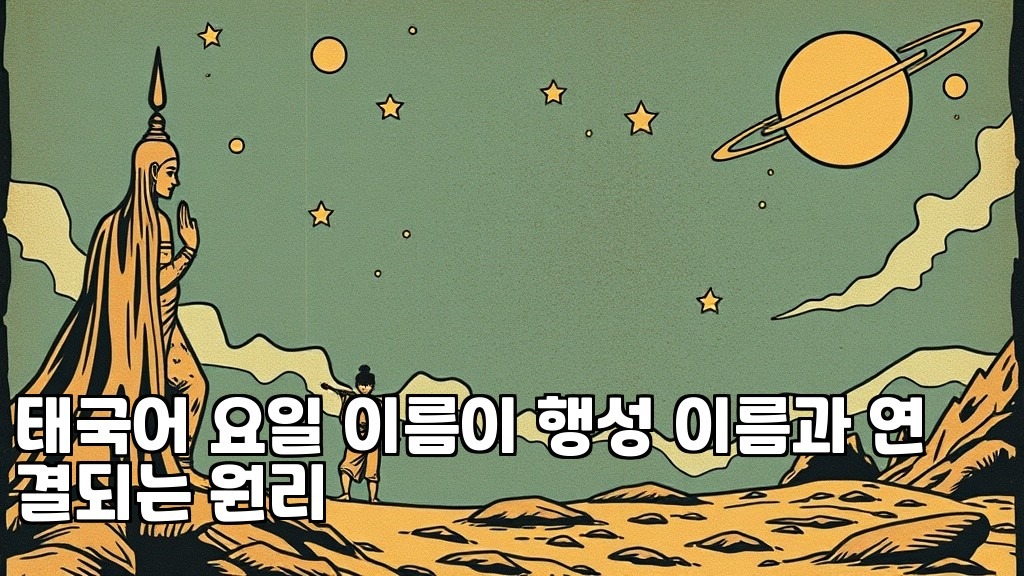 Principles behind Thai weekday names connection to planetary names