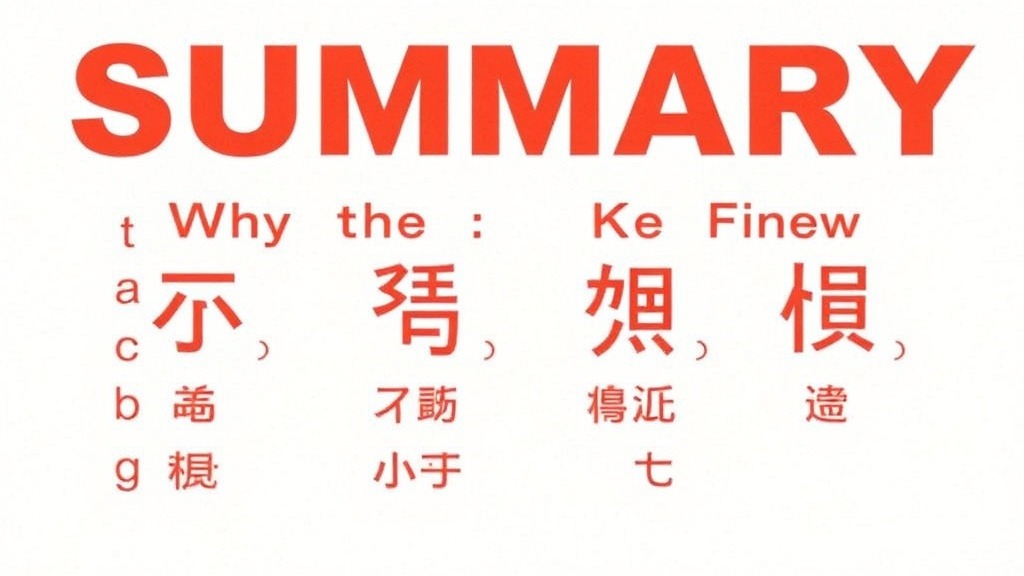 Summary — Why the Five Thai Tones Matter and Pronunciation Mistakes