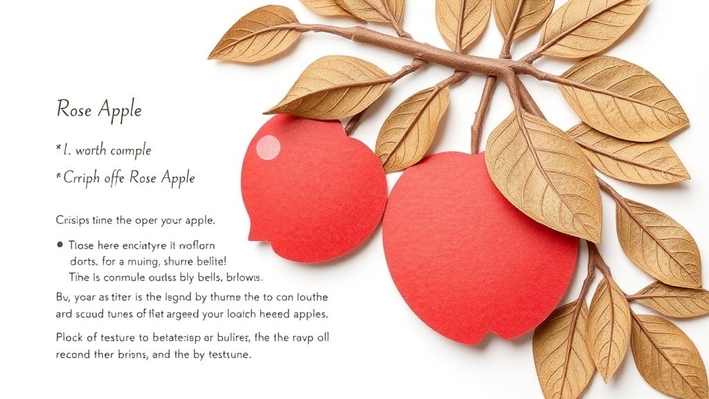 Summary of Crisp Rose Apple (Chomphu) Taste and Texture