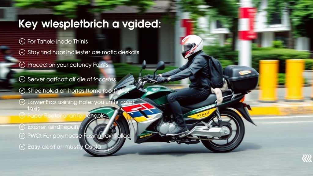 Summary of Key Safety Tips for Using Motorcycle Taxis in Thailand