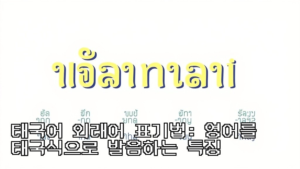 Thai Loanword Orthography Features of Rendering English into Thai Pronunciation