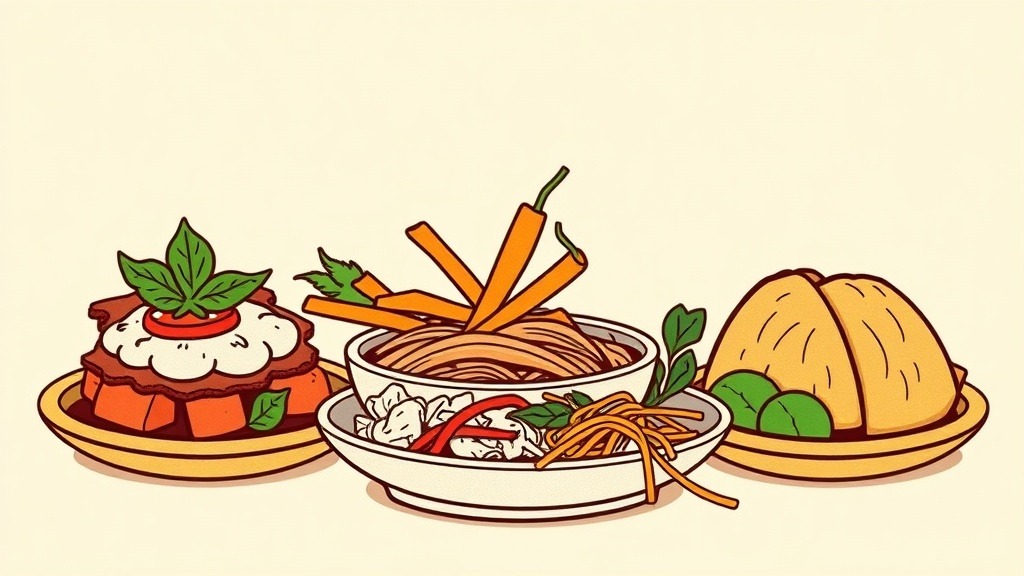 Thai cuisine's four tastes key summary and application