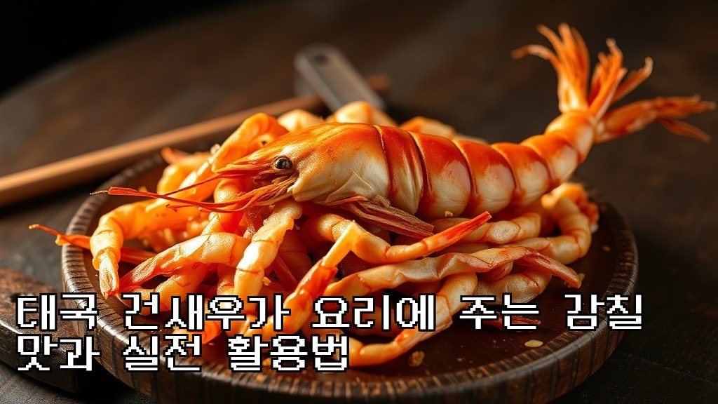 Thai dried shrimp umami in cooking