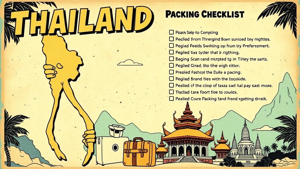 Thailand Packing Checklist Summary and Conclusion