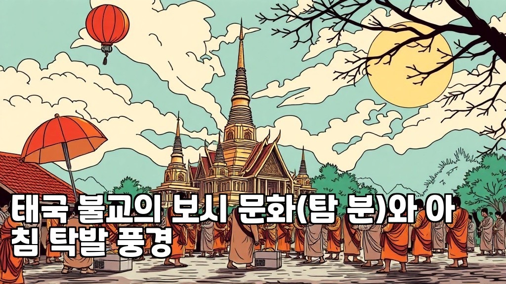 The Culture of Making Merit Tham Bun and Morning Alms in Thailand