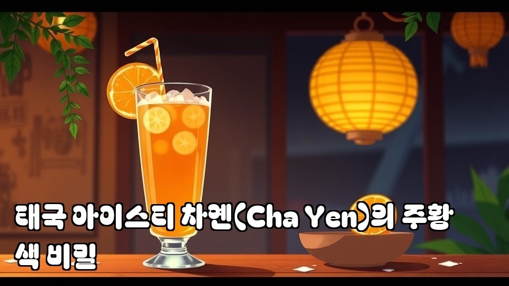 The Orange Secret of Thai Iced Tea Cha Yen 