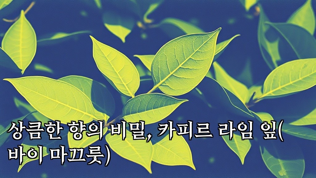 The Secret of the Fresh Scent Kaffir Lime Leaves Bai Makrut 