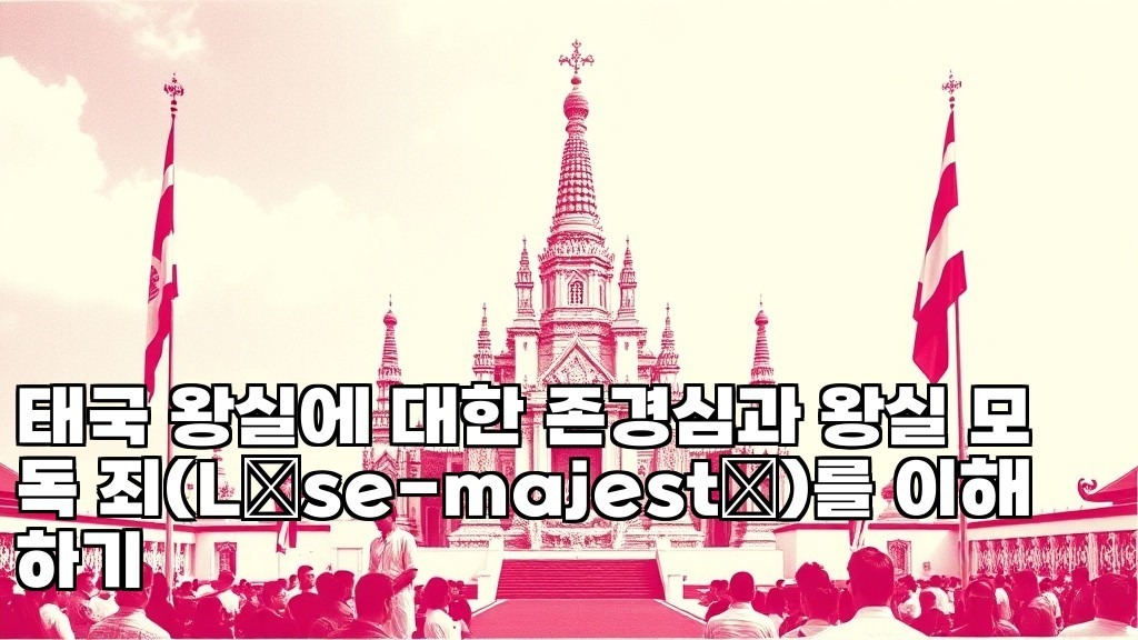 Understanding Respect for the Thai Monarchy and L se-majest 