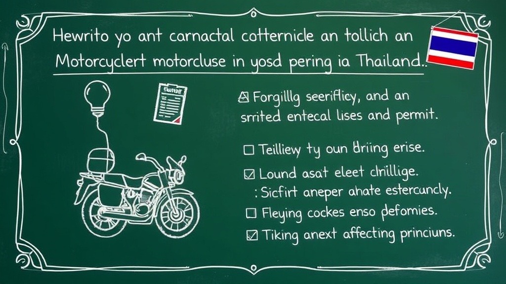 Using an International Driving Permit and Renting a Motorcycle in Thailand — Summary and Key Checkpoints