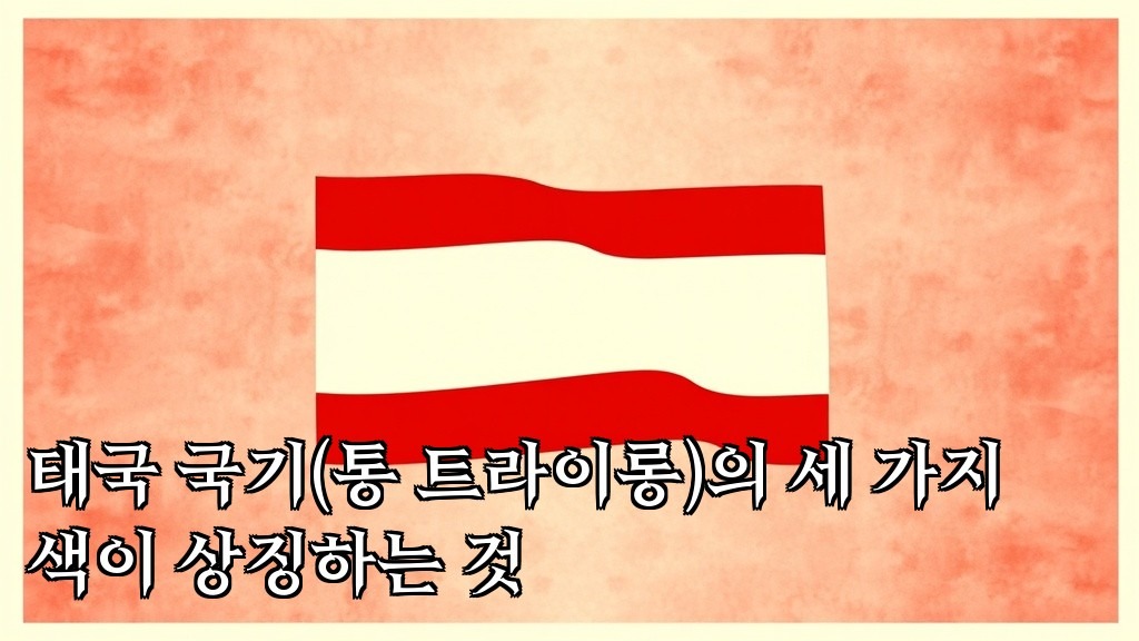 What the Three Colors of the Thai Flag Thong Trairong Represent