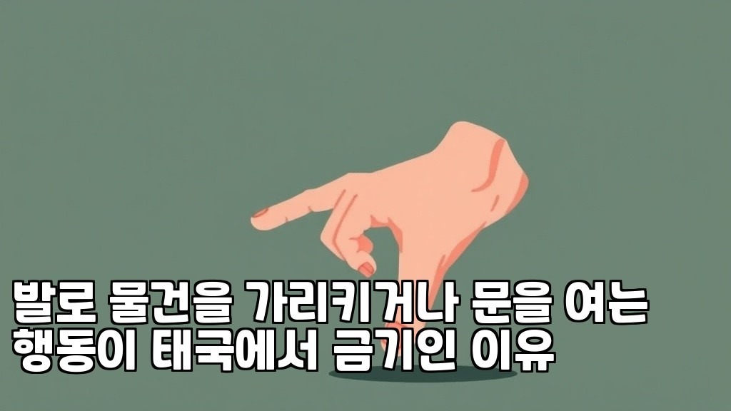 Why pointing or opening things with your foot is taboo in Thailand